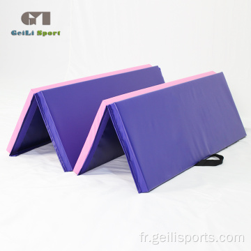 Tapis de gymnastique d&#39;entraînement de gymnastique en mousse pliable doux sur mesure